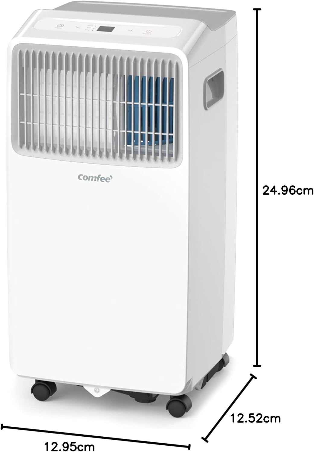 Comfee Mobiles Klimagerät MPPHA-07CRN7, 7000 BTU 2,0kW, Kühlen&Ventilieren&Entfeuchten, Raumgröße bis 68m³(25㎡), Mobile Klimaanlage mit Abluftschlauch
