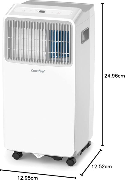 Comfee Mobiles Klimagerät MPPHA-07CRN7, 7000 BTU 2,0kW, Kühlen&Ventilieren&Entfeuchten, Raumgröße bis 68m³(25㎡), Mobile Klimaanlage mit Abluftschlauch