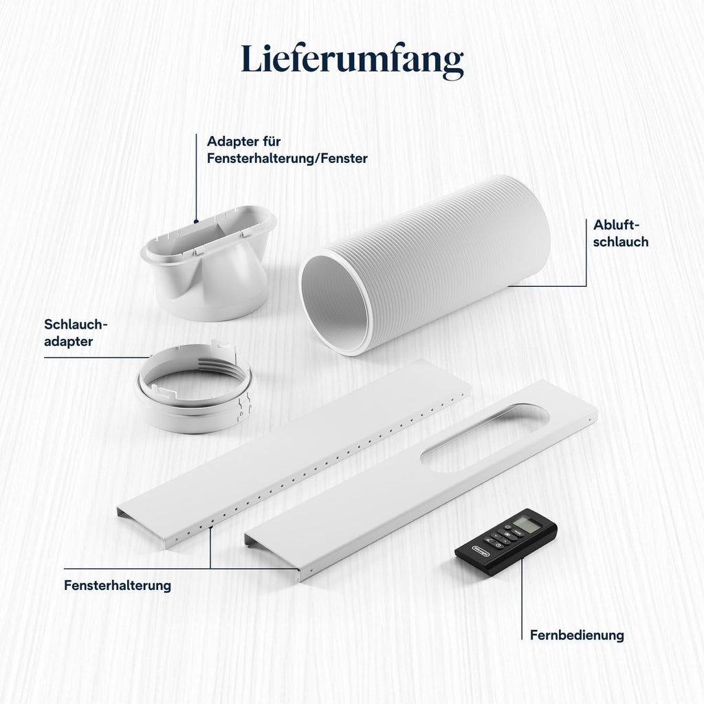 De'Longhi Pinguino - 3-in-1 Mobiles Klimagerät, für Räume bis 27 m², mit Luftentfeuchter & Ventilator, 9400 BTU, Leiser Betrieb, Fernbedienung, 24h-Timer, Energieeffizienzklasse A (PACEM82)