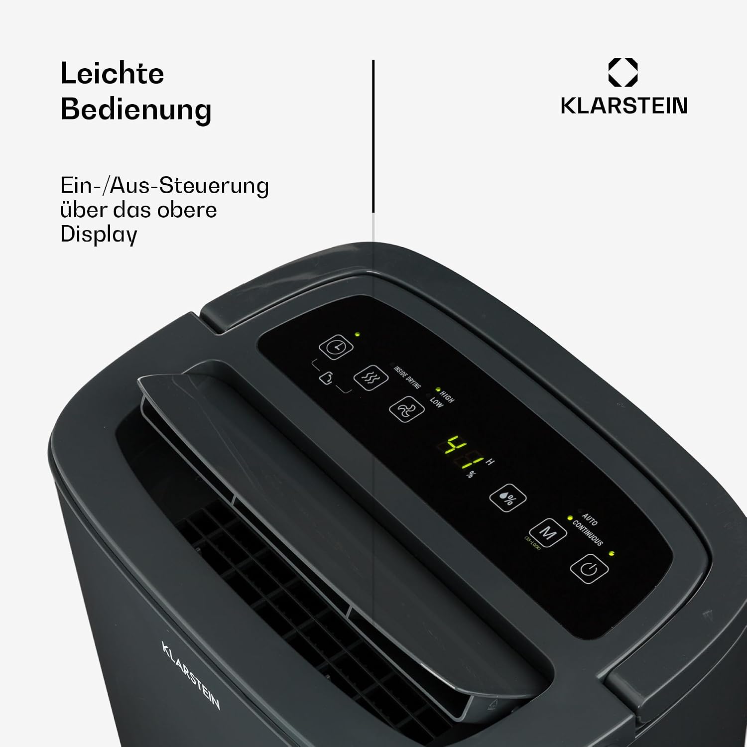 Klarstein Luftentfeuchter & Luftreiniger Elektrisch, 20 L Raumentfeuchter Klein für Wohnung Schlafzimmer Badezimmer Keller, Effizienter Bad/Raum Entfeuchter, Elektrischer & Kleiner Luftentfeuchter