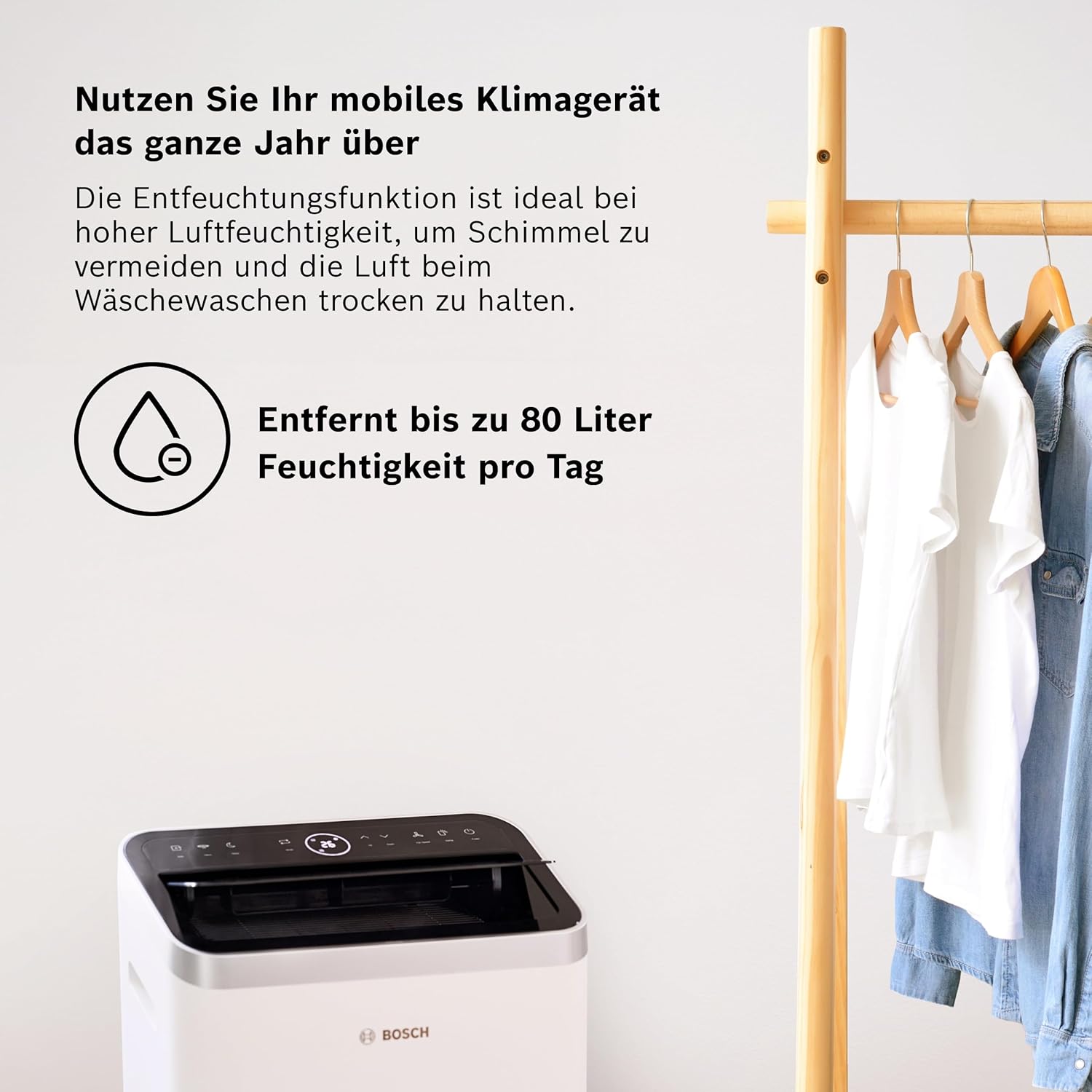 Bosch Cool 5100 Mobiles Klimagerät, Mit Invertertechnologie