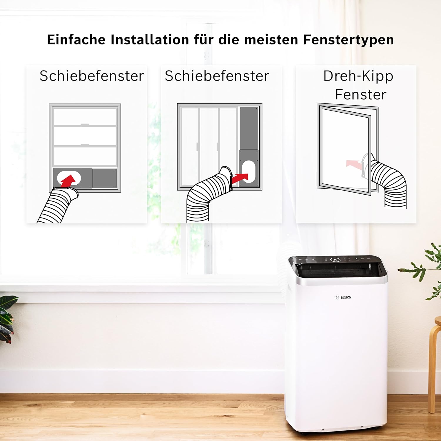 Bosch Cool 5100 Mobiles Klimagerät, Mit Invertertechnologie